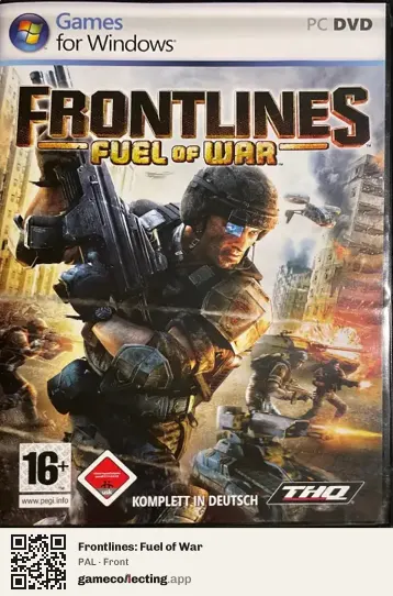 Frontlines: Fuel of War Computer, PAL box front