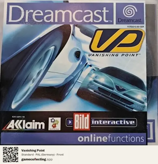 Vanishing Point Sega Dreamcast, Germany box front