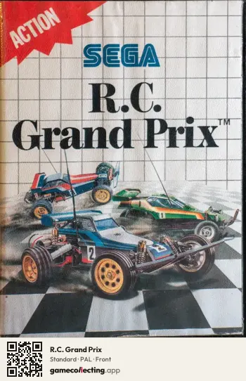 R.C. Grand Prix Sega Master System, PAL box front