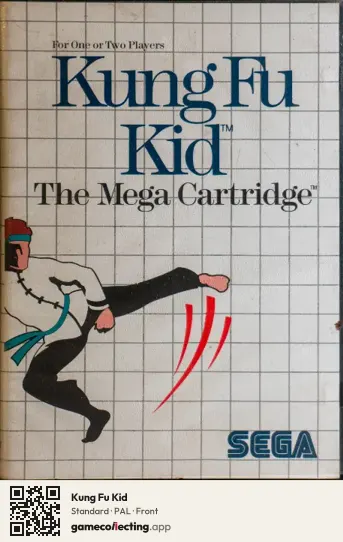 Kung Fu Kid Sega Master System, PAL box front
