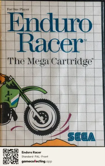 Enduro Racer Sega Master System, PAL box front