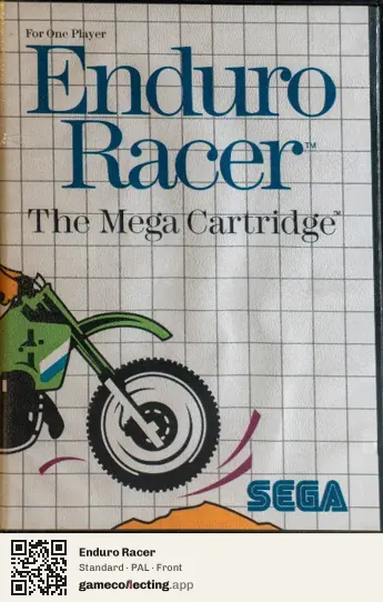 Enduro Racer Sega Master System, PAL box front