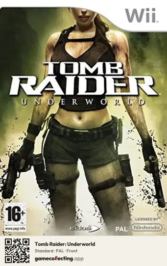 Tomb Raider: Underworld Nintendo Wii, PAL box front