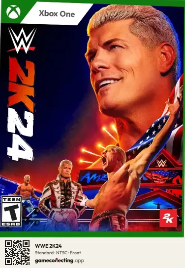 WWE 2K24 Xbox One, NTSC box front