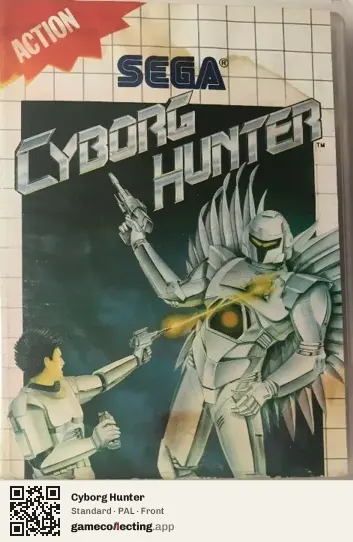 Cyborg Hunter Sega Master System, PAL box front