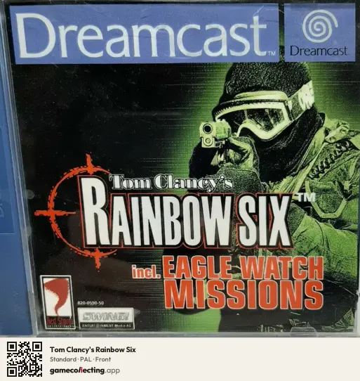 Tom Clancy's Rainbow Six Sega Dreamcast, PAL box front