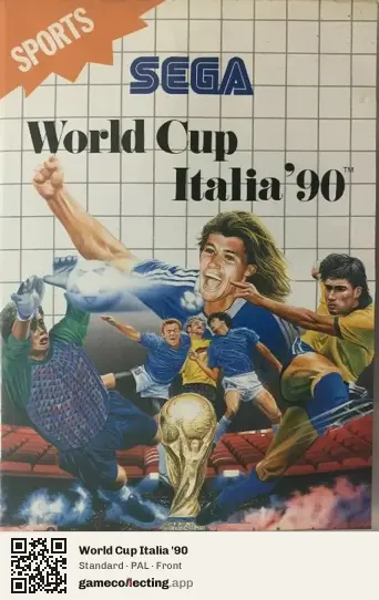 World Cup Italia '90 Sega Master System, PAL box front