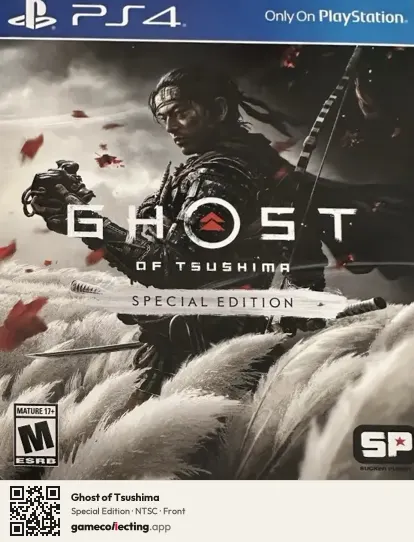 Ghost of Tsushima PlayStation 4, NTSC box front