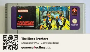 The Blues Brothers Super Nintendo Entertainment System, PAL cartridge label