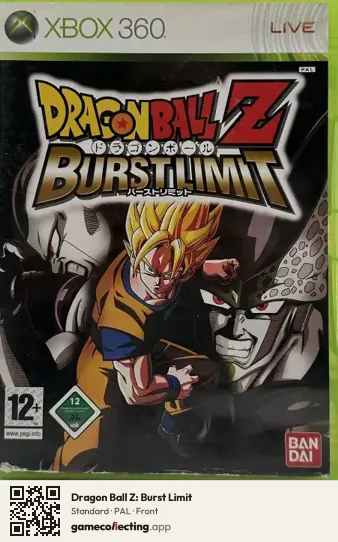 Dragon Ball Z: Burst Limit Xbox 360, PAL box front