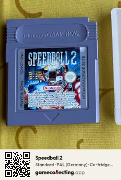 Speedball 2 Game Boy, PAL cartridge label