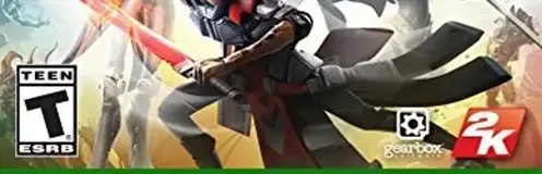 Battleborn, the ESRB box on its front