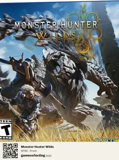 Monster Hunter Wilds PlayStation 5, NTSC box front