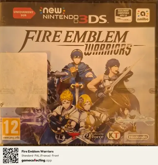 Fire Emblem Warriors Nintendo 3DS, France box front