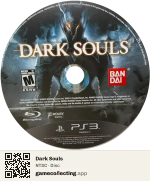 Dark Souls PlayStation 3, NTSC disc