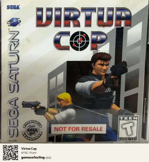 Virtua Cop Sega Saturn, NTSC box front