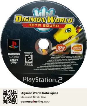 Digimon World Data Squad PlayStation 2, NTSC disc