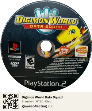 Digimon World Data Squad PlayStation 2, NTSC disc