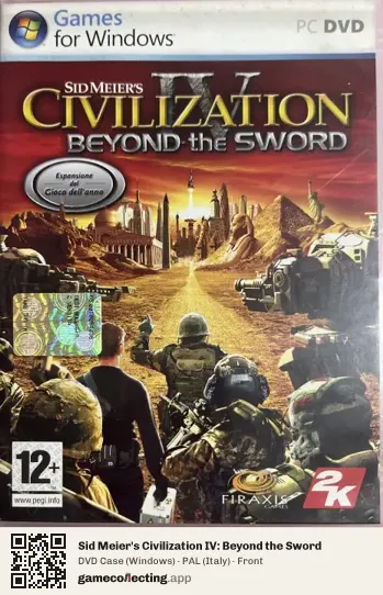 Sid Meier's Civilization IV: Beyond the Sword Computer, Italy box front