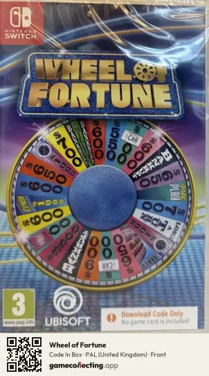 Wheel of Fortune Nintendo Switch, United Kingdom box front