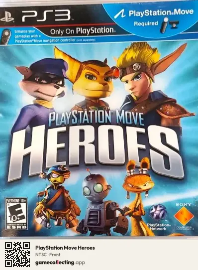 PlayStation Move Heroes PlayStation 3, NTSC box front