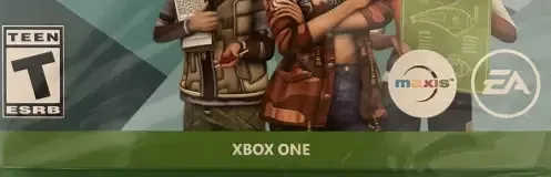 The Sims 4, the ESRB box on its front