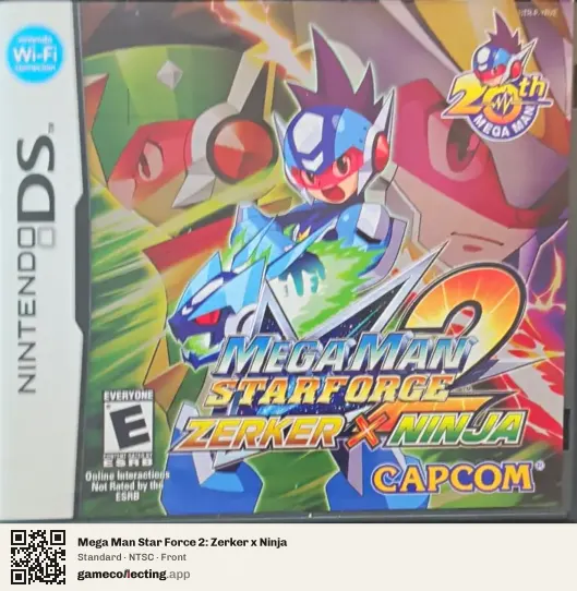 Mega Man Star Force 2: Zerker x Ninja Nintendo DS, NTSC box front