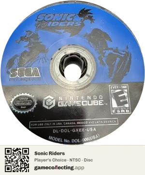 Sonic Riders Nintendo GameCube, NTSC disc