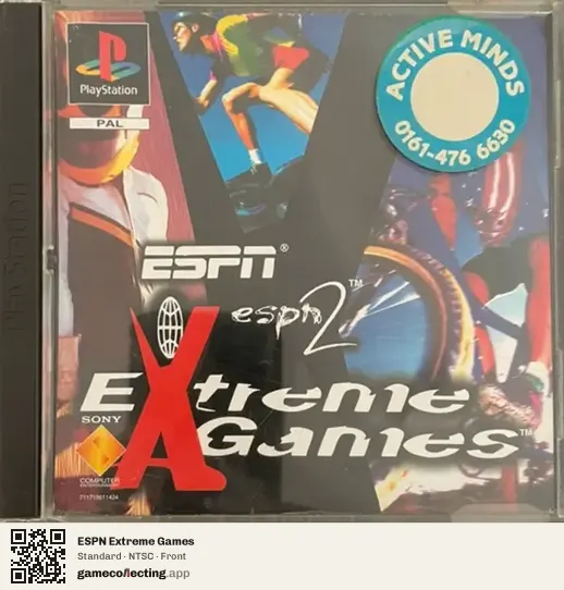 ESPN Extreme Games PlayStation, NTSC box front