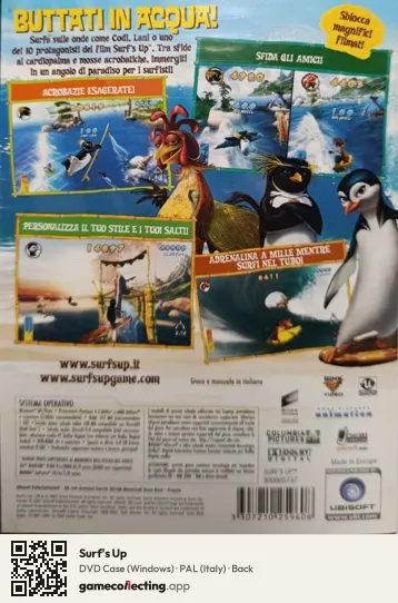 Surf's Up Computer, Italy box back
