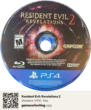 Resident Evil: Revelations 2 PlayStation 4, NTSC disc