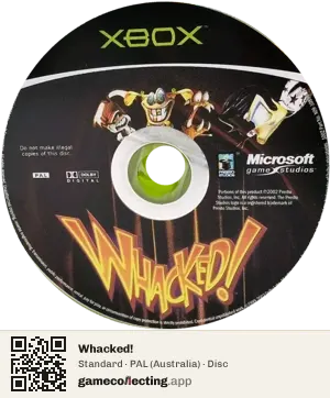 Whacked! Xbox, PAL disc