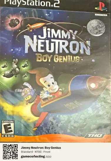 Jimmy Neutron: Boy Genius PlayStation 2, NTSC box front