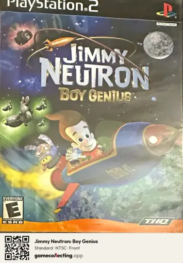 Jimmy Neutron: Boy Genius PlayStation 2, NTSC box front
