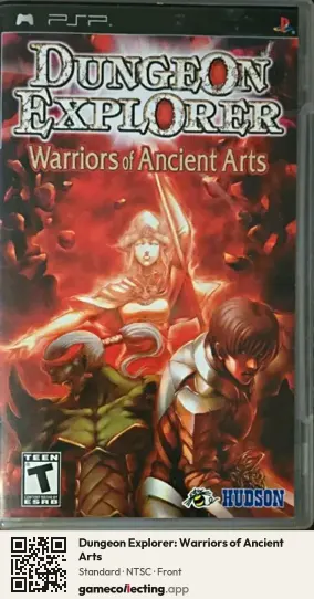 Dungeon Explorer: Warriors of Ancient Arts PlayStation Portable, NTSC box front