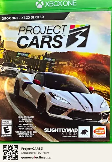Project CARS 3 Xbox One, NTSC box front