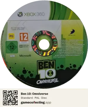 Ben 10: Omniverse Xbox 360, PAL disc
