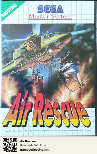 Air Rescue Sega Master System, PAL box front