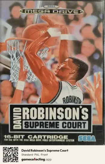 David Robinson's Supreme Court Sega Mega Drive / Genesis, PAL box front