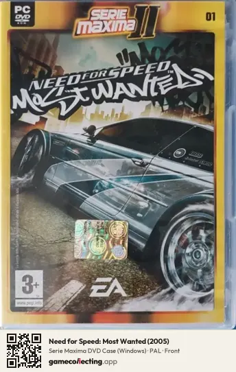 Need for Speed: Most Wanted (2005) Computer, PAL box front