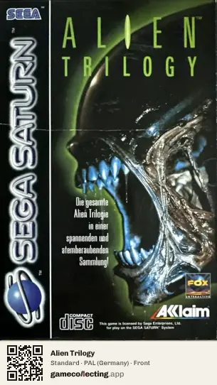 Alien Trilogy Sega Saturn, Germany box front