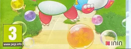 Puzzle Bobble Everybubble!, the PEGI square on its front