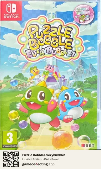 Puzzle Bobble Everybubble! Nintendo Switch, PAL box front