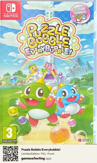 Puzzle Bobble Everybubble! Nintendo Switch, PAL box front