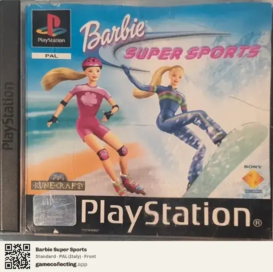 Barbie Super Sports PlayStation, Italy box front