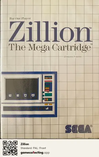 Zillion Sega Master System, PAL box front
