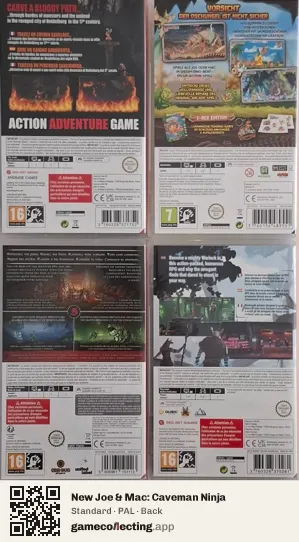New Joe & Mac: Caveman Ninja Nintendo Switch, PAL box back