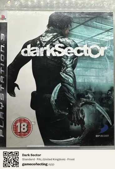 Dark Sector PlayStation 3, United Kingdom box front