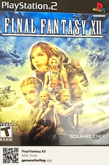 Final Fantasy XII PlayStation 2, NTSC box front