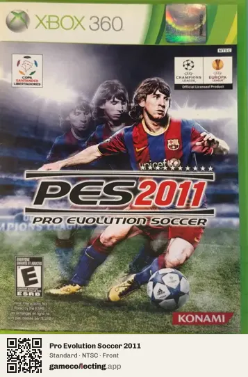 Pro Evolution Soccer 2011 Xbox 360, NTSC box front